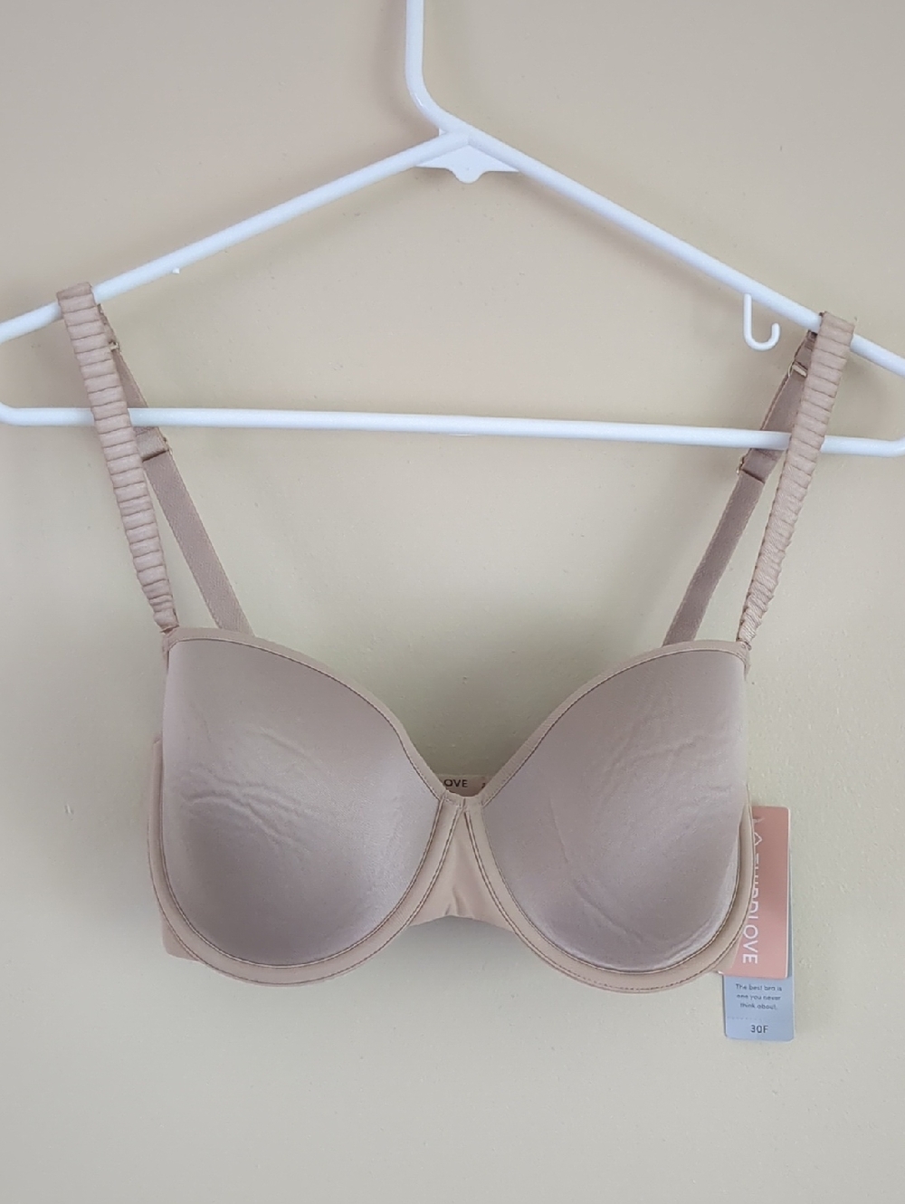 NWT 30F Thirdlove 24/7 Classic T-Shirt Bra Nude Underwire